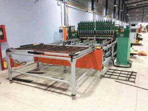 Máy hàn điểm nhiều xi lanh tần số trung bình cho lưới thép không gỉ